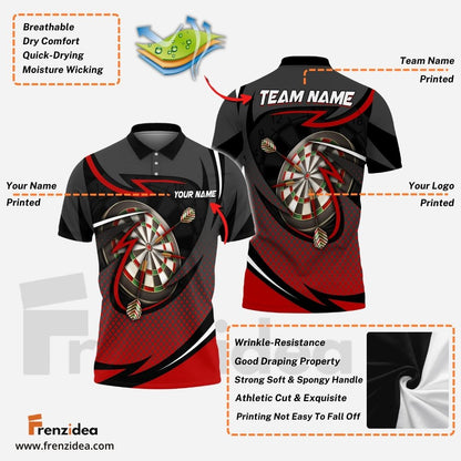 Frenzidea Breath Of Thunder Darts Board Personalized Name 3D Shirt