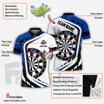 Frenzidea Dart Board Personalized Name, Team Name 3D Shirt (4 Colors)