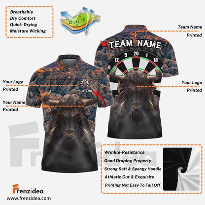 Frenzidea Darts Buffalo Personalized Name 3D Shirt