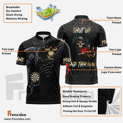 Frenzidea Darts Reaper Personalized Name 3D Shirt