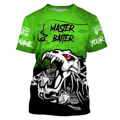 Frenzidea Master Baiter Green Custom Name 3D Shirts