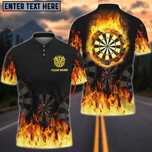 Frenzidea Darts Flame Personalized Name 3D Shirt