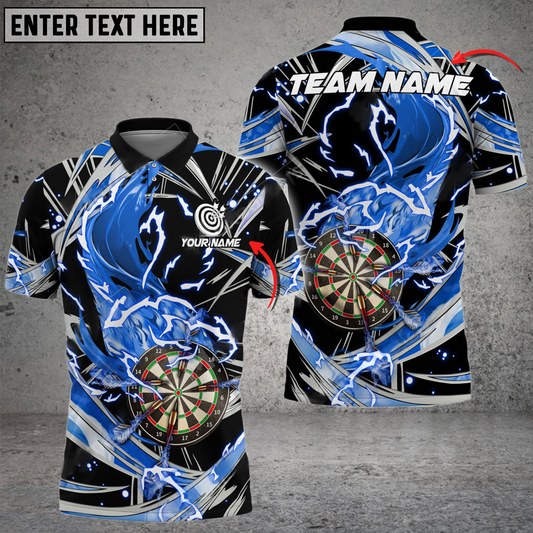 Frenzidea Darts Thunder Wind Aura Personalized Name, Team Name 3D Shirt (4 Colors)