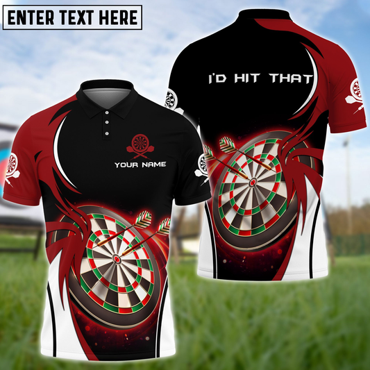 Frenzidea I'D Hit That Darts Personalized Name 3D Shirt