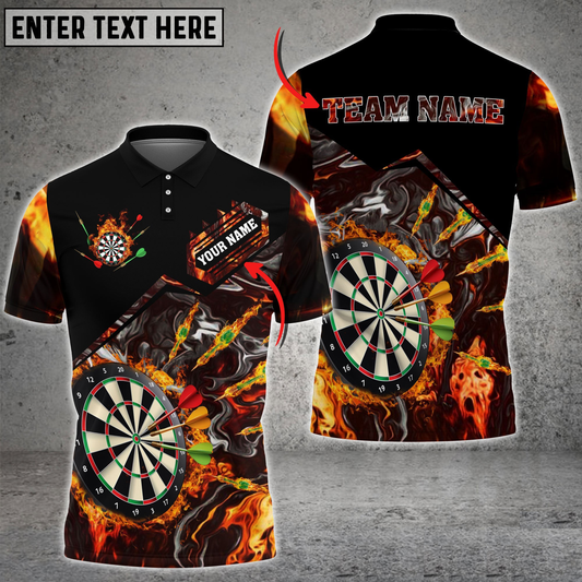 Frenzidea Dart Fire Personalized Name, Team Name 3D Shirt