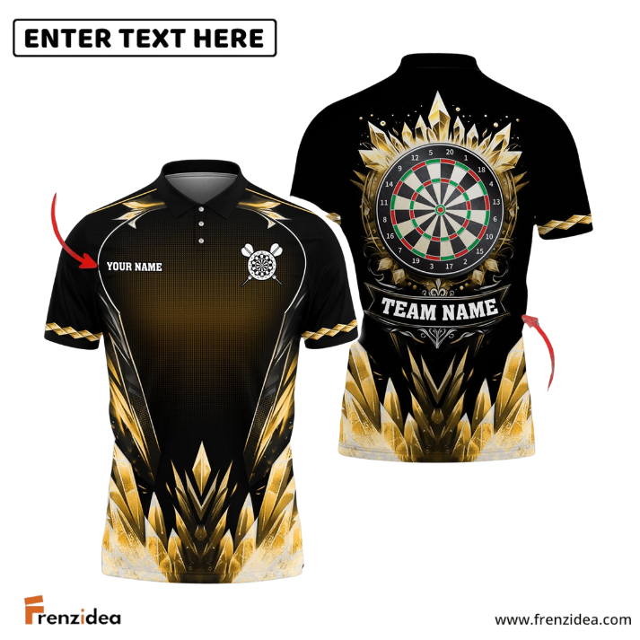 Frenzidea Darts Ice Age Personalized Name, Team Name 3D Shirt (4 Colors)