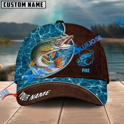 Frenzidea Personalized Epic Shudore Fashion Fishing 3D Cap ( Large Mouth Bass, Walleye, Stripped Bass, Trout Fish, Catfish, Crappie, Salmon, Pike )