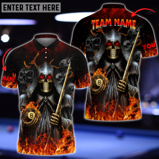 Frenzidea Billiard Reaper Personalized Name, Team Name Unisex Shirt