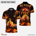 Frenzidea Flame Bowling My Balls Are On Fire Personalized 3D Shirt