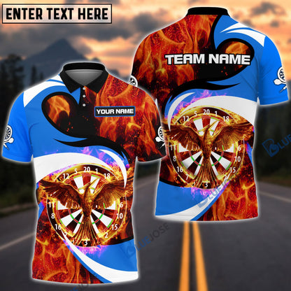 Frenzidea Phoenix Fire Personalized Name, Team Name 3D Shirt (4 Colors)