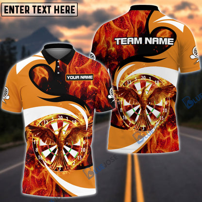 Frenzidea Phoenix Fire Personalized Name, Team Name 3D Shirt (4 Colors)