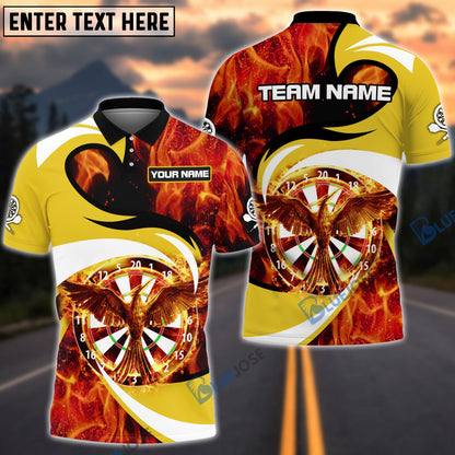 Frenzidea Phoenix Fire Personalized Name, Team Name 3D Shirt (4 Colors)