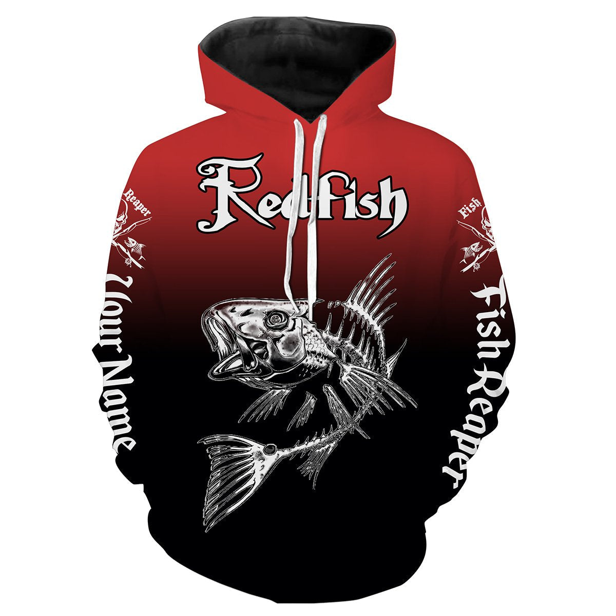 Frenzidea Redfish Puppy Drum Fishing Custom Name 3D Shirts