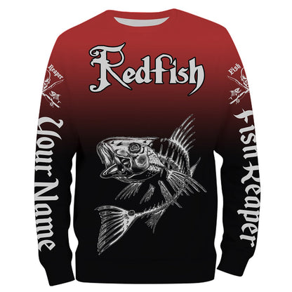 Frenzidea Redfish Puppy Drum Fishing Custom Name 3D Shirts