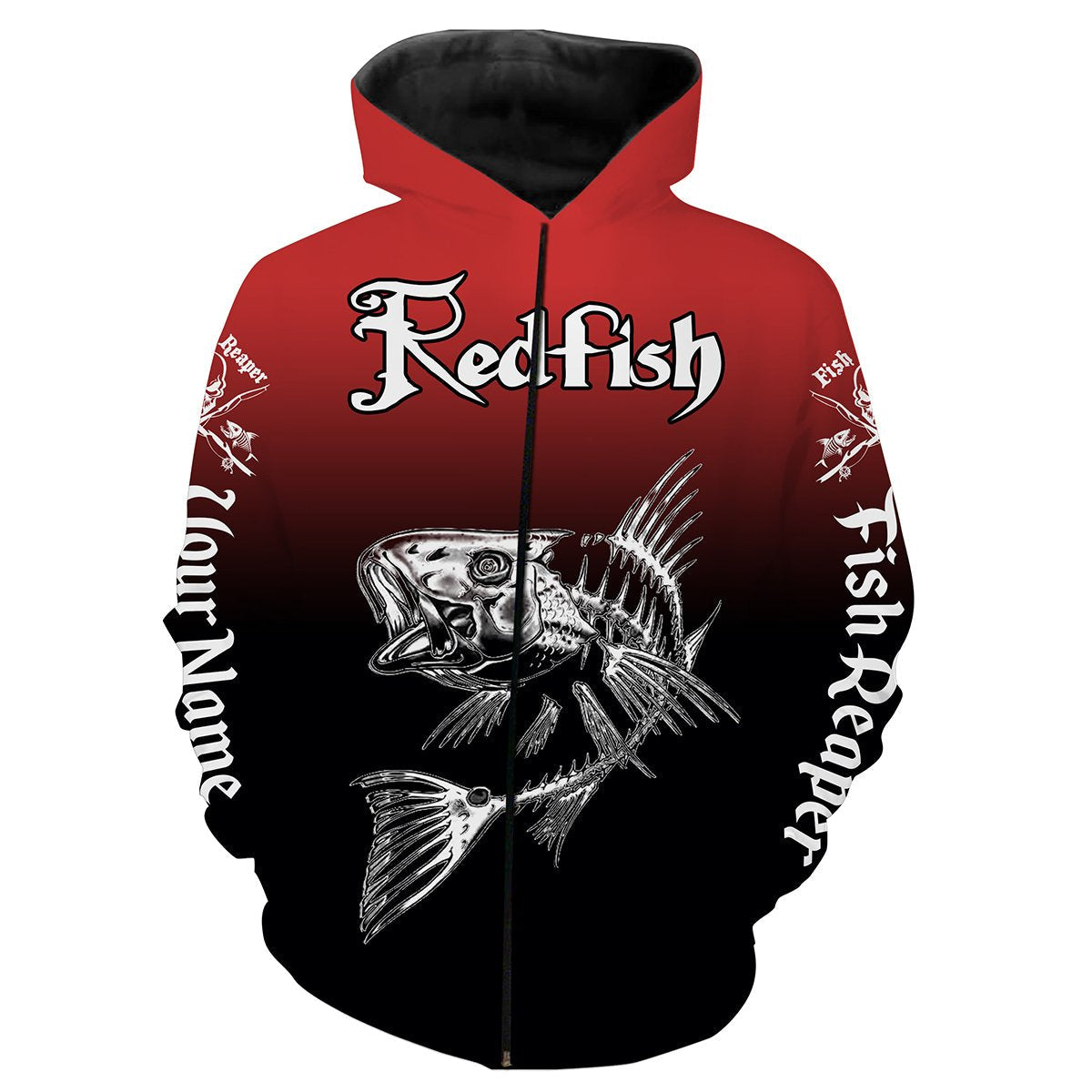 Frenzidea Redfish Puppy Drum Fishing Custom Name 3D Shirts