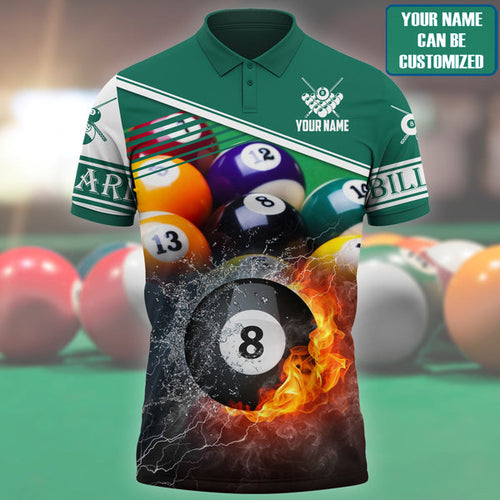 Frenzidea Billiard Fire Colorful Personalized Unisex Shirt