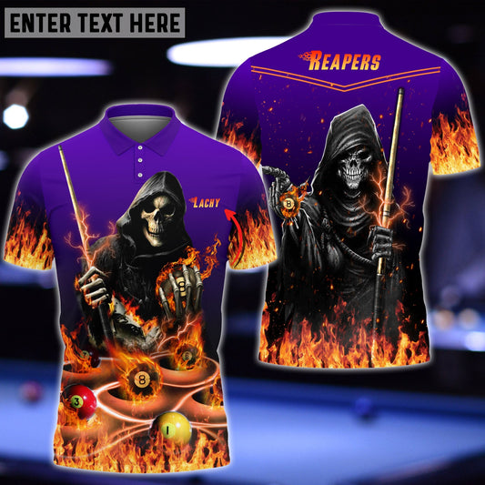 Frenzidea Billiard Reapers Personalized Name 3D Shirts