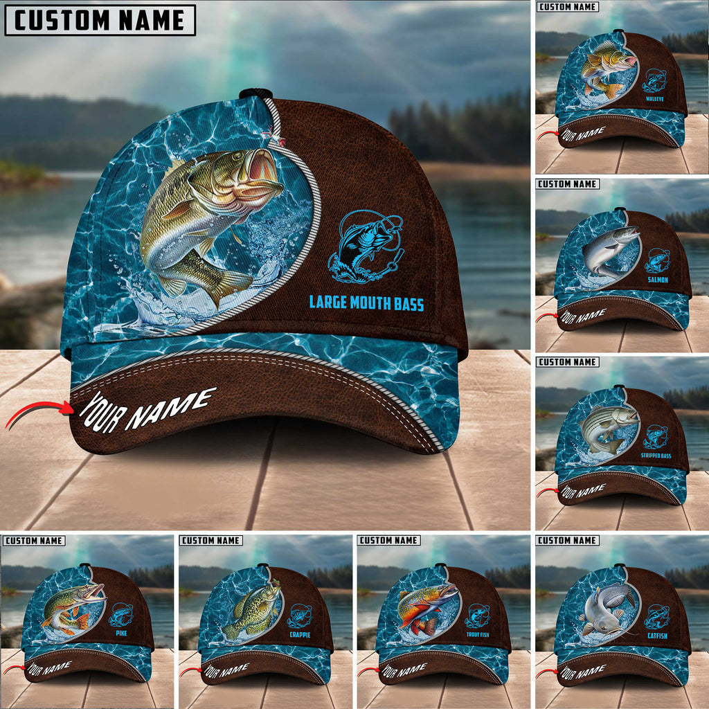 Frenzidea Personalized Epic Shudore Fashion Fishing 3D Cap ( Large Mouth Bass, Walleye, Stripped Bass, Trout Fish, Catfish, Crappie, Salmon, Pike )