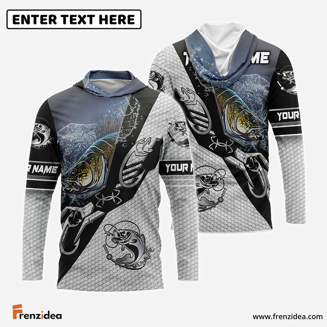 Frenzidea Walleye Fishing Target Locked Custom Name & Team Name 3D Shirts