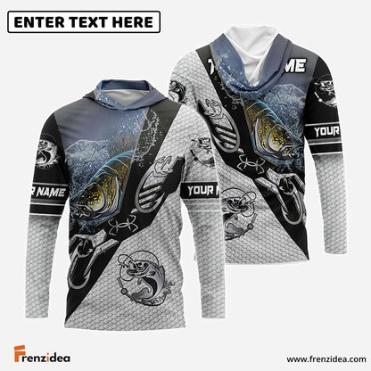 Frenzidea Walleye Fishing Target Locked Custom Name & Team Name 3D Shirts