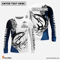 Frenzidea Tuna Fishing Ink Splash Custom Name & Team Name 3D Shirts