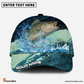 Frenzidea Striped Bass Fishing Aqua Strike Personalized Cap