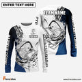 Frenzidea Mahi Mahi Fishing Ink Splash Custom Name & Team Name 3D Shirts