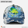 Frenzidea Mahi Mahi Fishing Hooked on Victory Personalized Cap