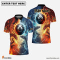 Frenzidea Billiards Pool 8 Dragon Fire Water Personalized Name 3D Shirt