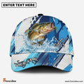 (12 Breeds) Frenzidea Technical Fish Scale Fishing Customized Name 3D Cap