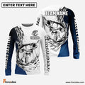 Frenzidea Walleye Fishing Ink Splash Custom Name & Team Name 3D Shirts