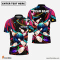 Frenzidea Bowling Galaxy Customized Name, Team Name 3D Shirt
