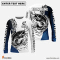 Frenzidea Catfish Fishing Ink Splash Custom Name & Team Name 3D Shirts