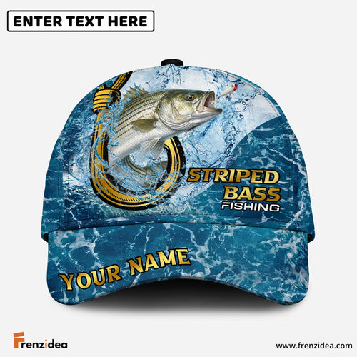 (12 Breeds) Frenzidea Fishing Ocean Blue Customized Name 3D Cap