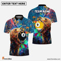 Frenzidea Billiards Ball 8 & 9 Pool Bear Pattern Personalized Name 3D Shirt