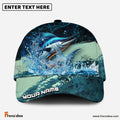Frenzidea Marlin Fishing Aqua Strike Personalized Cap
