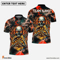 Frenzidea Darts Skull Thunder Personalized Name, Team Name 3D Shirt (4 Colors)