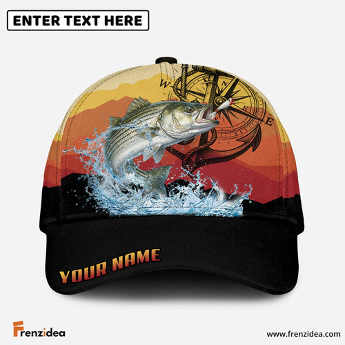 (12 Breeds) Frenzidea Fishing Mountain Lake Legend Customized Name 3D Cap
