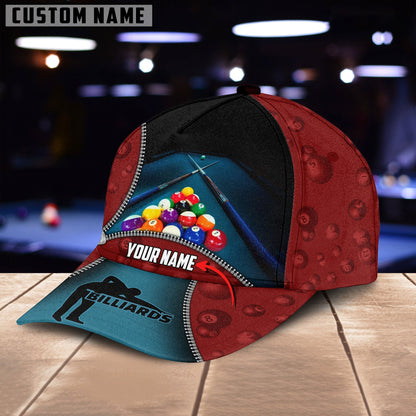 Frenzidea Billiard Lover Personalized Name 3D Over Printed Cap