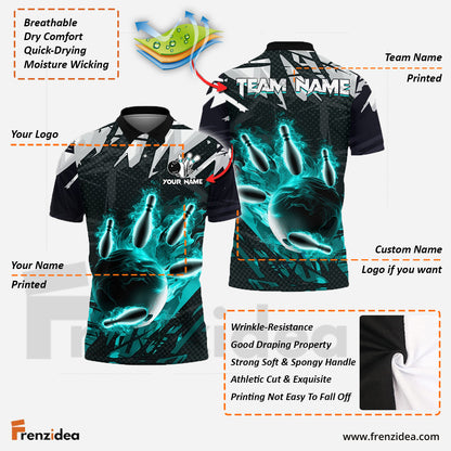 Frenzidea Bowling And Pins Ares Heat Customized Name 3D Shirt (4 Colors)