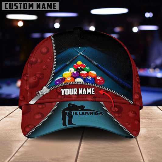 Frenzidea Billiard Lover Personalized Name 3D Over Printed Cap