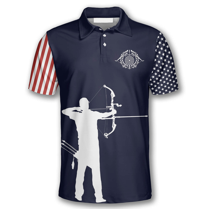 Frenzidea Silhouette Flag Archery Personalized Unisex Shirt
