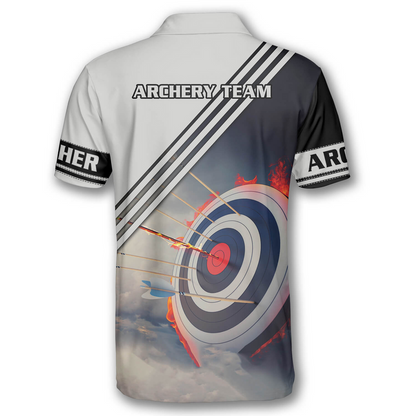 Frenzidea 3D All Over Print Archery Target On Fire Personalized Name Shirt