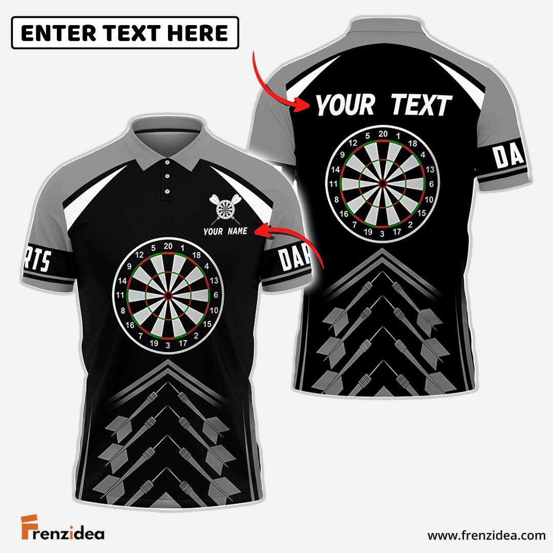 Frenzidea Love Darts Personalized Name 3D Shirt (12 Colors)