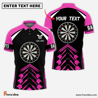 Frenzidea Love Darts Personalized Name 3D Shirt (12 Colors)