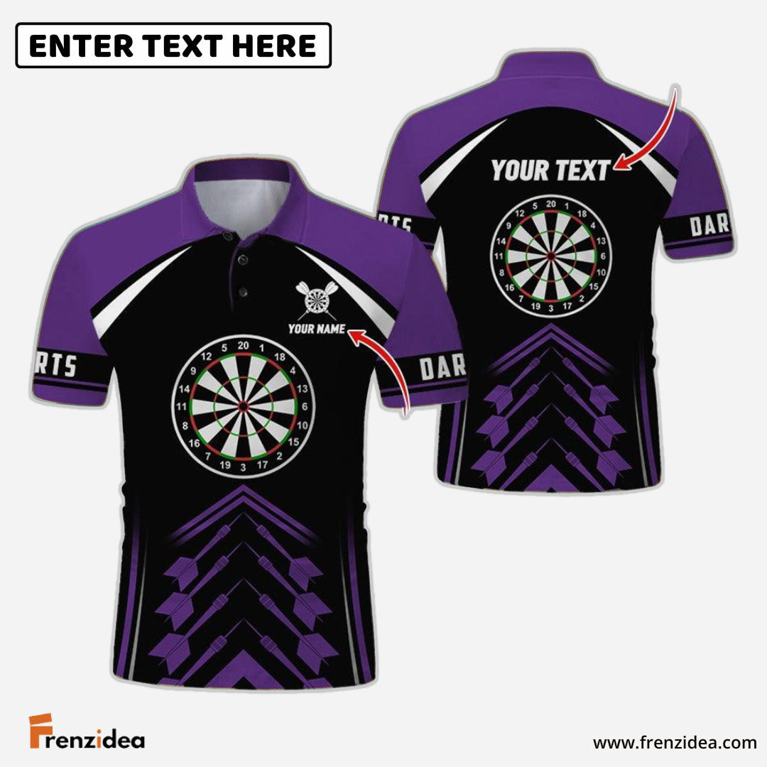 Frenzidea Love Darts Personalized Name 3D Shirt (12 Colors)