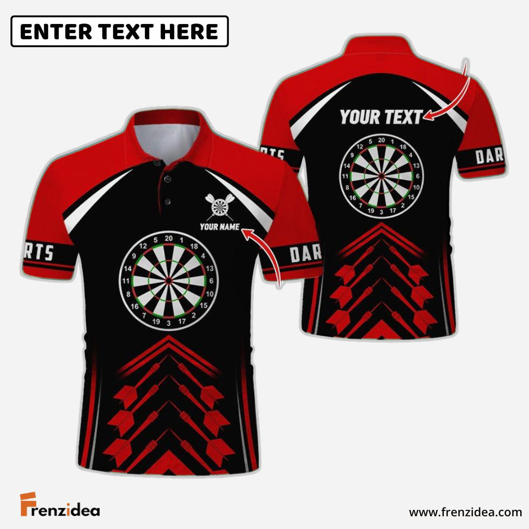 Frenzidea Love Darts Personalized Name 3D Shirt (12 Colors)