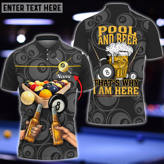 Frenzidea Billiard Shirt Pool And Beer 3D All Over Personalized Unisex Shirt