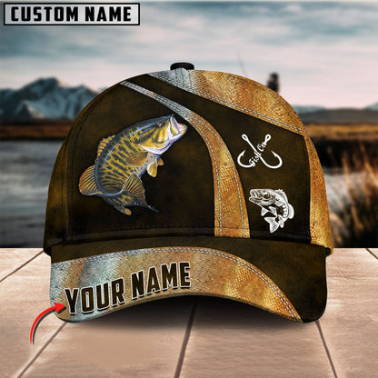 Frenzidea Personalized Smallmouth Bass Fishing Cap
