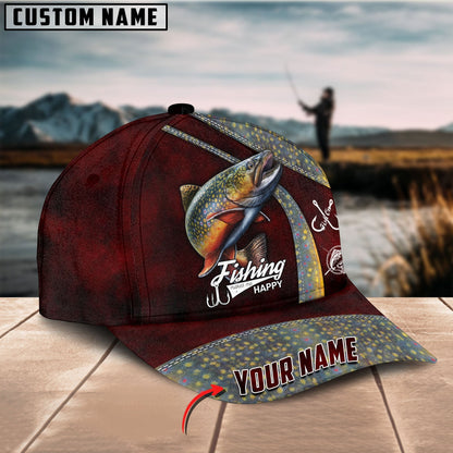 Frenzidea Personalized Trout Fishing Classic Cap